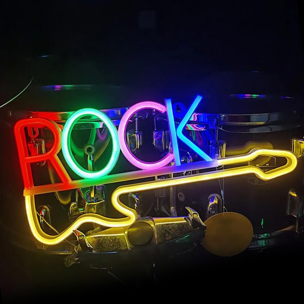 LED светильник "ROCK" с гитарой