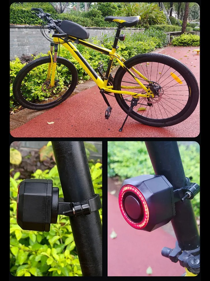 Сигнализация для велосипеда, задний фонарь